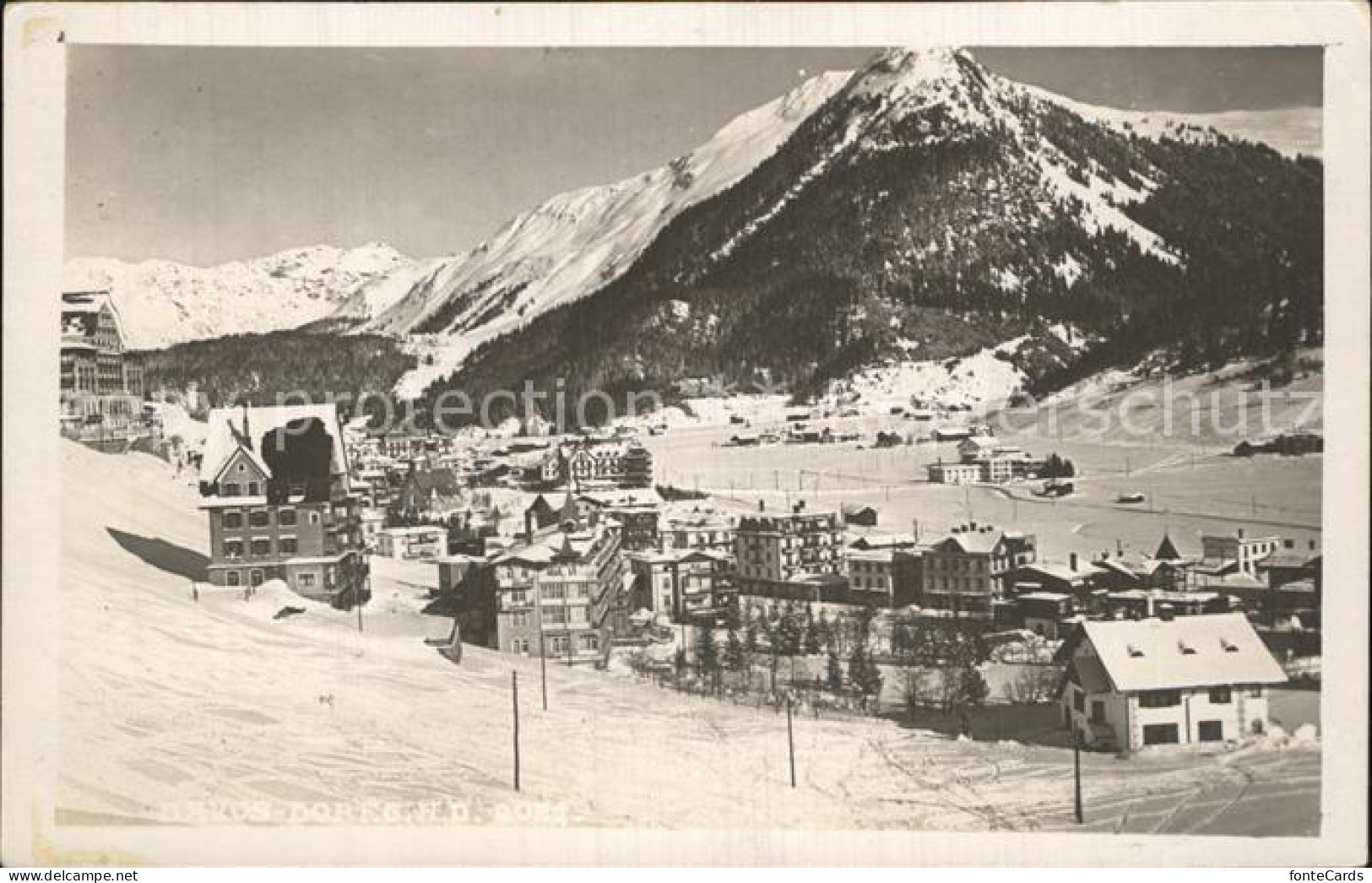 12586368 Davos Dorf GR Winterpanorama Alpen Davos - Sonstige & Ohne Zuordnung