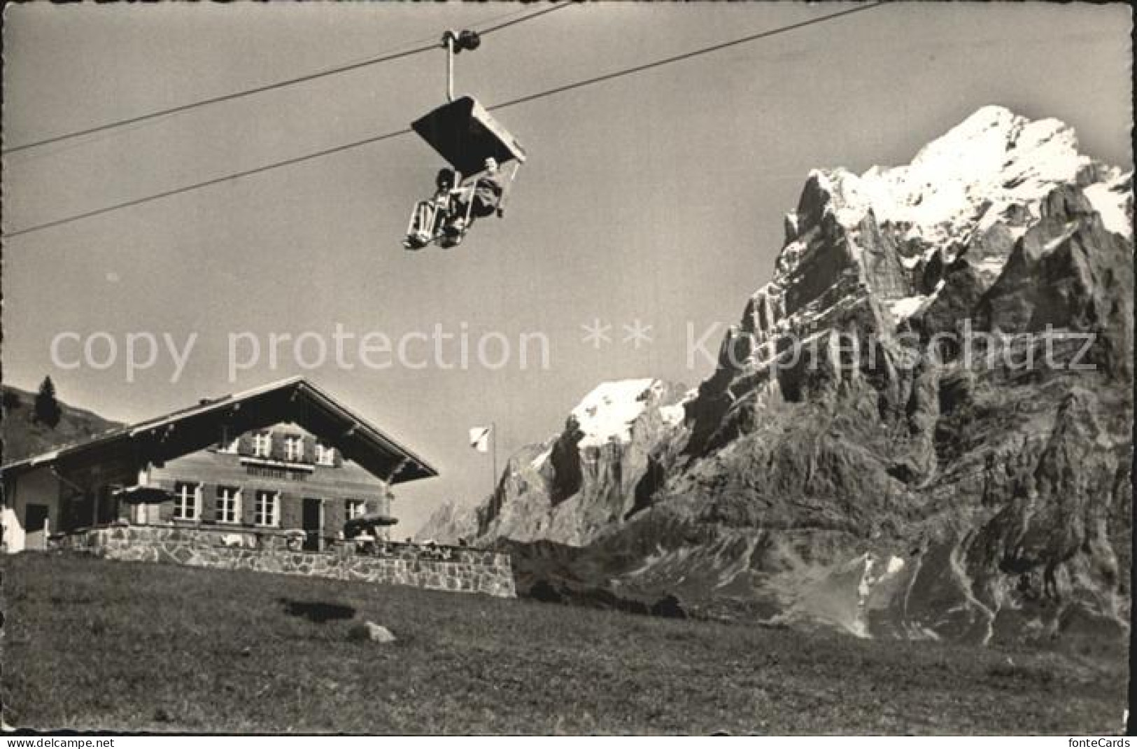 12586363 Grindelwald Restaurant Bort Sessellift Wetterhorn Berner Alpen Grindelw - Andere & Zonder Classificatie