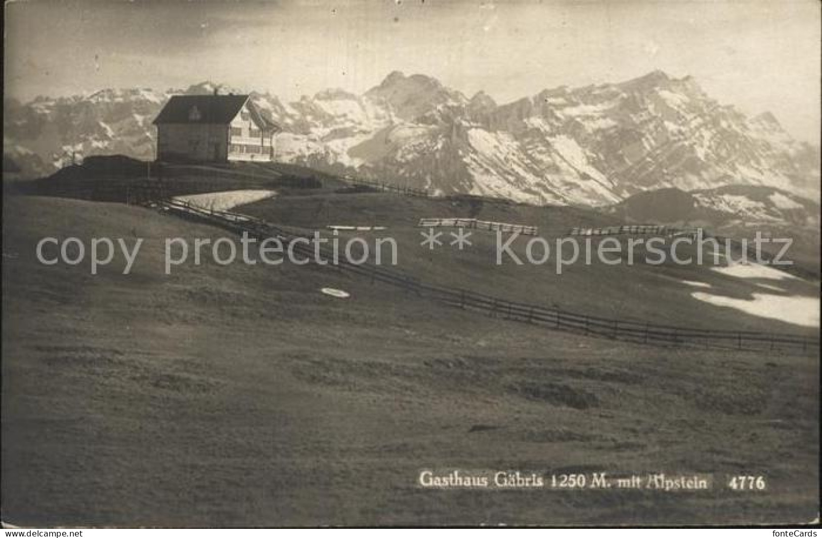 12586362 Gais AR Gasthaus Gaebris Mit Alpstein Appenzeller Alpen Gais - Other & Unclassified