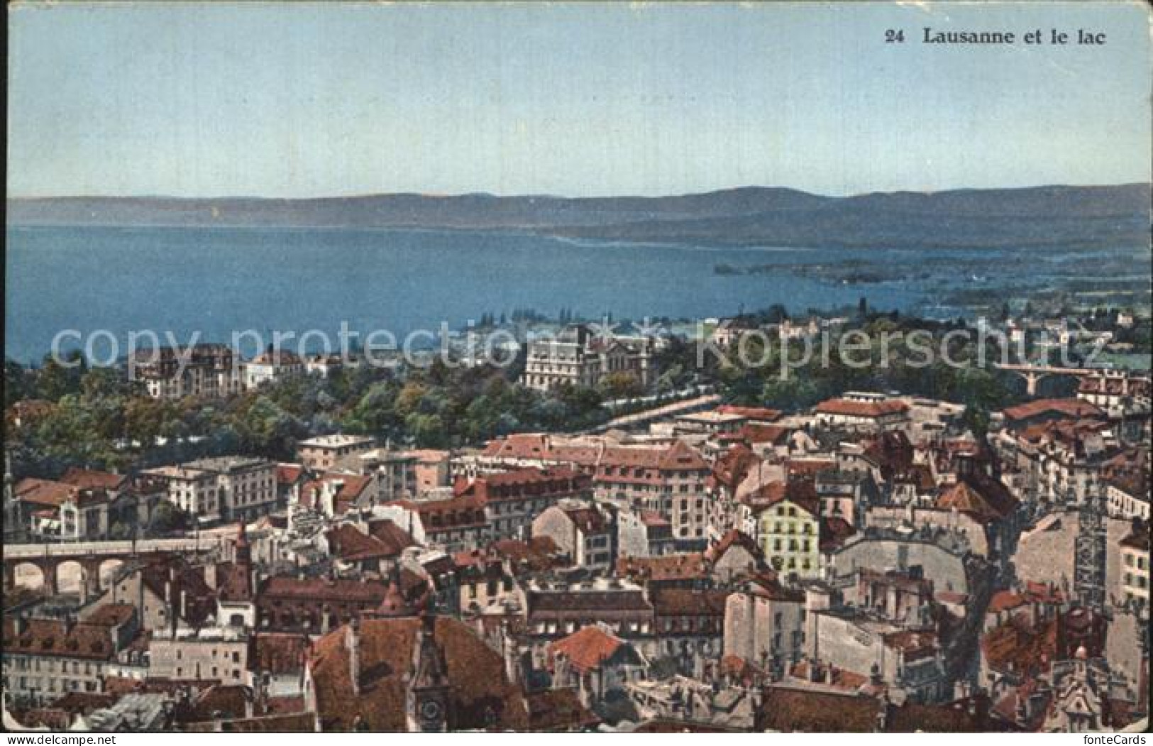 12586350 Lausanne VD Et Lac Leman Genfersee Lausanne - Andere & Zonder Classificatie