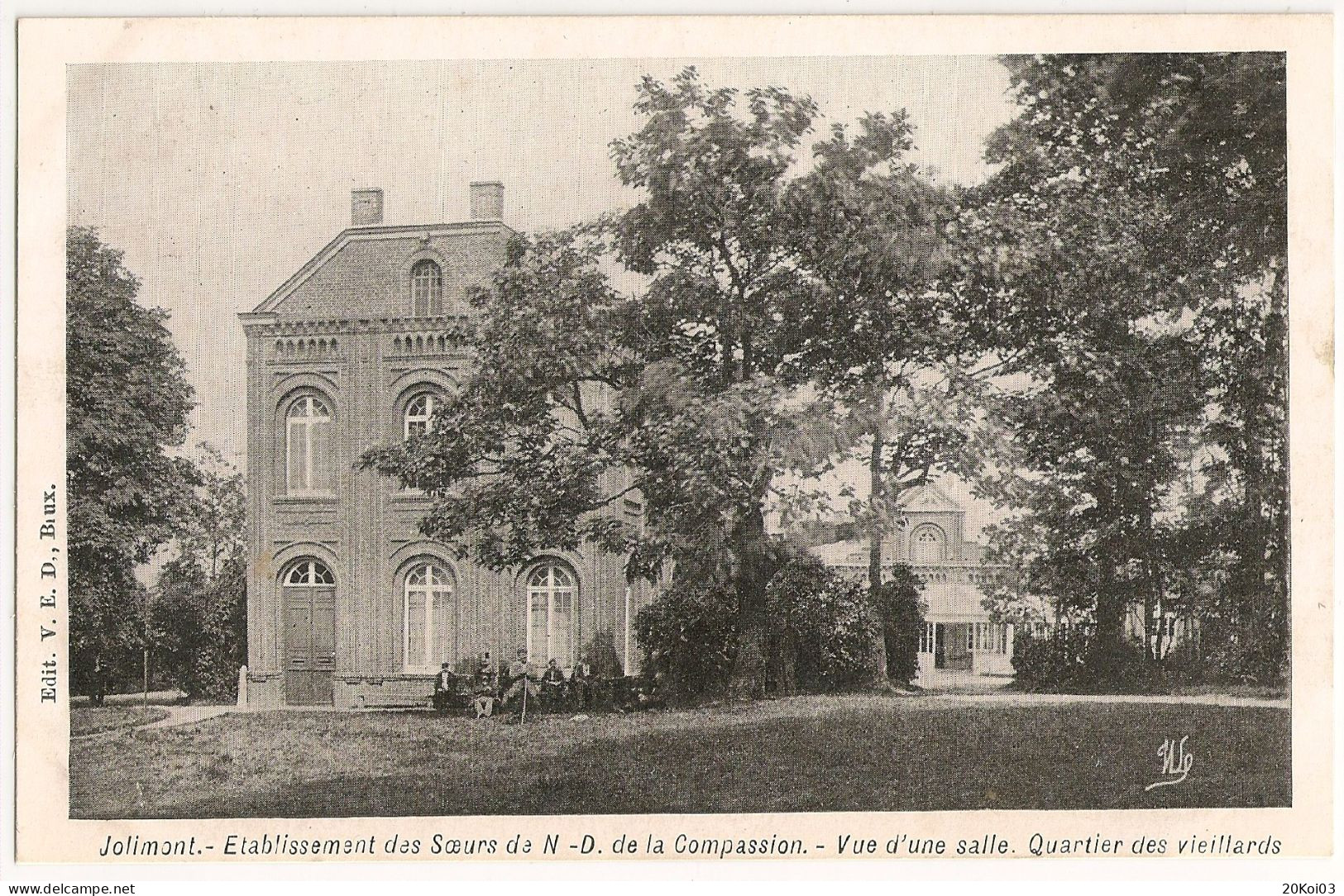 Jolimont - Etablissement Des Soeurs N. D De La Compassion - Vue D'une Salle. Quartier Des Vieillards_Hainaut_CPA Vintage - La Louviere