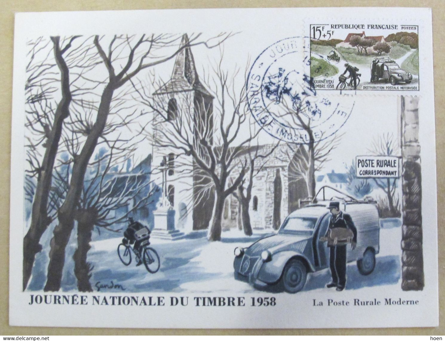 Lot De 5 Cartes MAXIMUM FDC Journée Du Timbre - 1960-1969