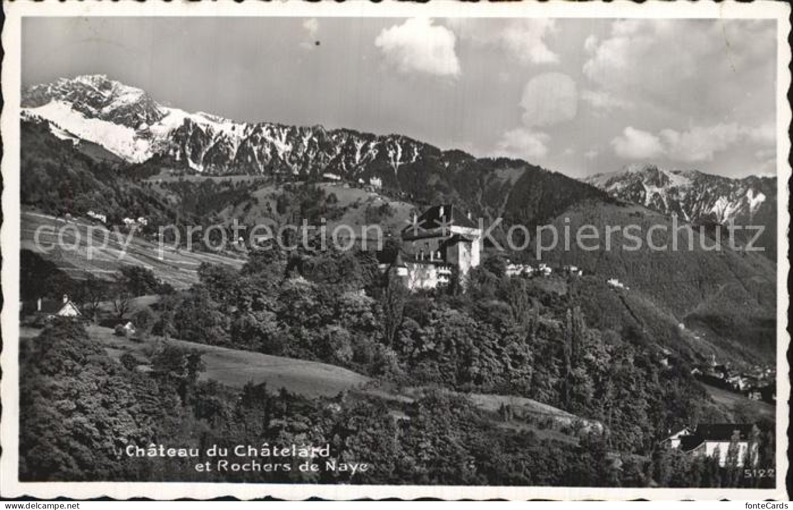 12586288 Clarens Montreux Chateau Du Chatelard Et Rochers De Naye Montreux - Autres & Non Classés