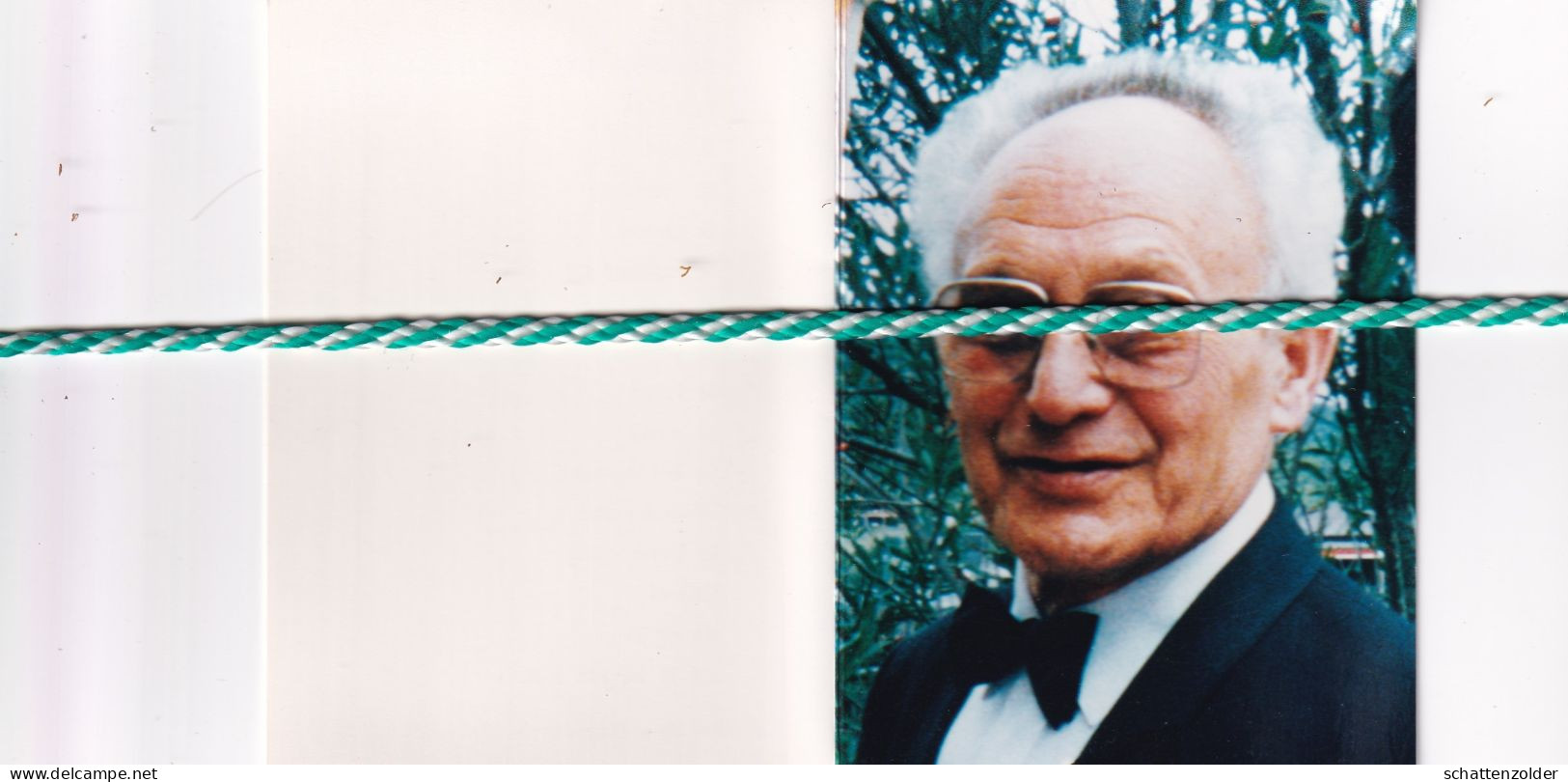 Jan Waegeman-Geerinck, Grembergen 1919, 1994. Foto - Esquela