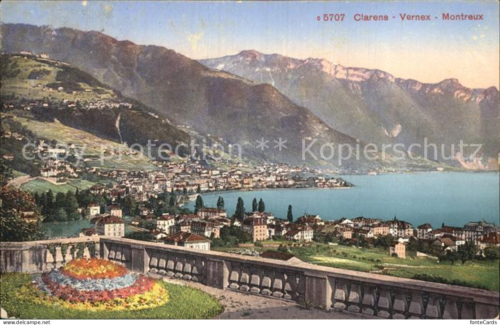 12586271 Clarens Montreux Et Vernex Lac Leman Alpes Genfersee Alpen Montreux - Andere & Zonder Classificatie