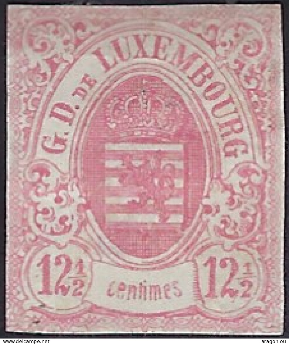Luxembourg - Luxemburg - Timbres  - Armoiries  1859      12,5c.   MH   Michel 7   VC. 200,- - 1859-1880 Wapenschild