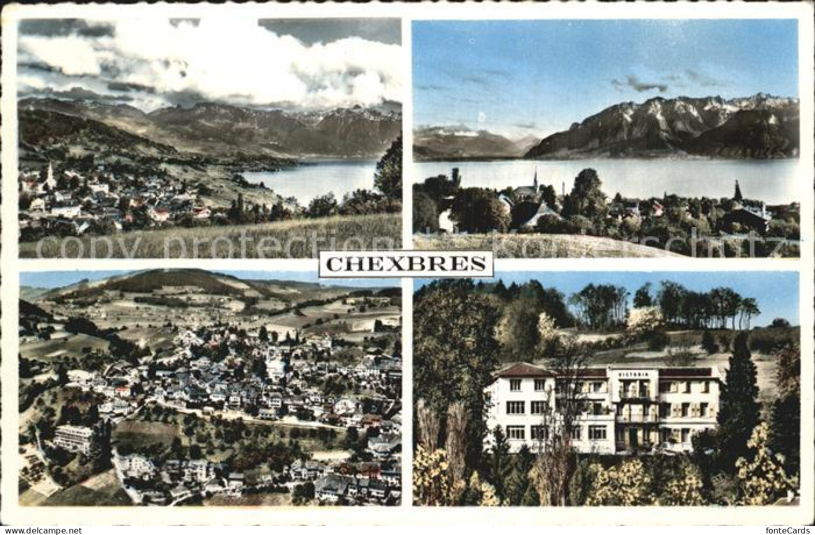 12586254 Chexbres Panorama Lac Leman Alpes Victoria Hotel Genfersee Chexbres - Sonstige & Ohne Zuordnung