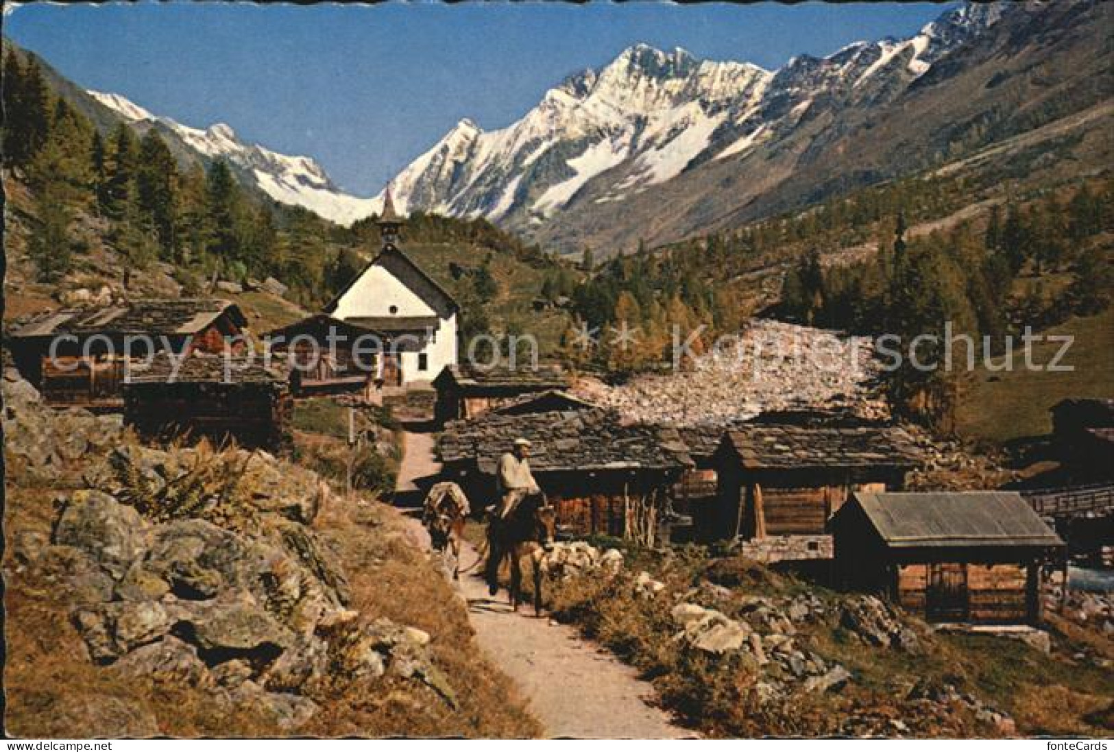 12586021 Loetschental Kuehmatt Schienhorn Kippel - Sonstige & Ohne Zuordnung