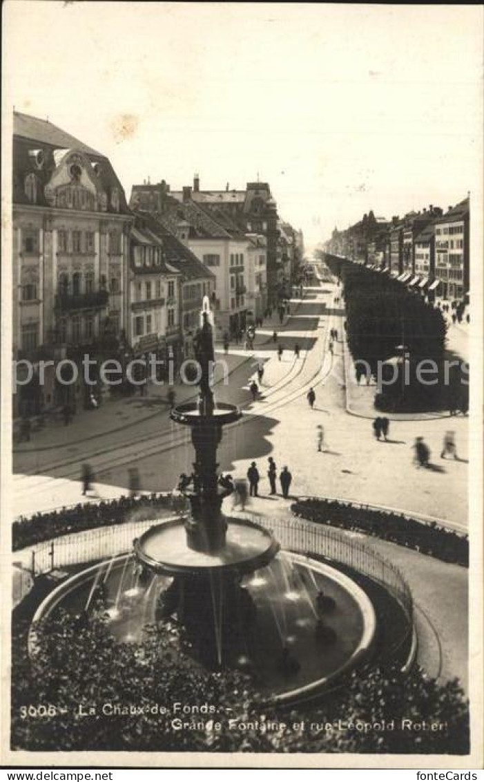 12586001 Chaux-de-Fonds La Grande Fontaine Rue Leopold Robert La Chaux-de-Fonds - Sonstige & Ohne Zuordnung