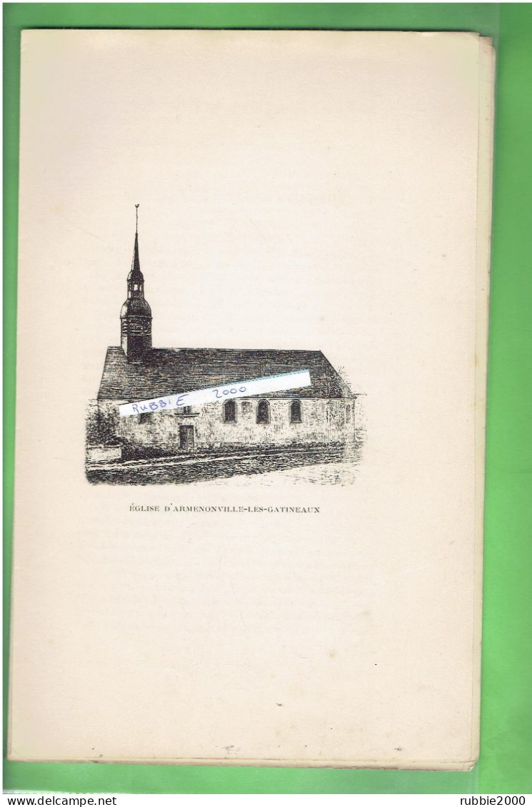 1897 EGLISE D ARMENONVILLE LES GATINEAUX COMMUNE DE BAILLEAU ARMENONVILLE EURE ET LOIR - Centre - Val De Loire