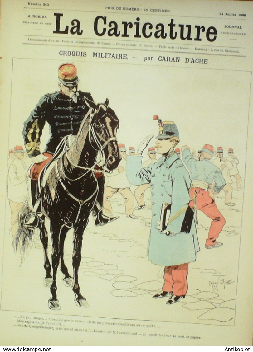 La Caricature 1886 N°343 Caran D'Ache Bascule Sorel Gal Boulanger Par Luque Nosal Draner - Zeitschriften - Vor 1900