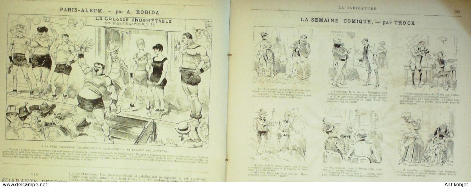 La Caricature 1886 N°343 Caran D'Ache Bascule Sorel Gal Boulanger Par Luque Nosal Draner - Zeitschriften - Vor 1900