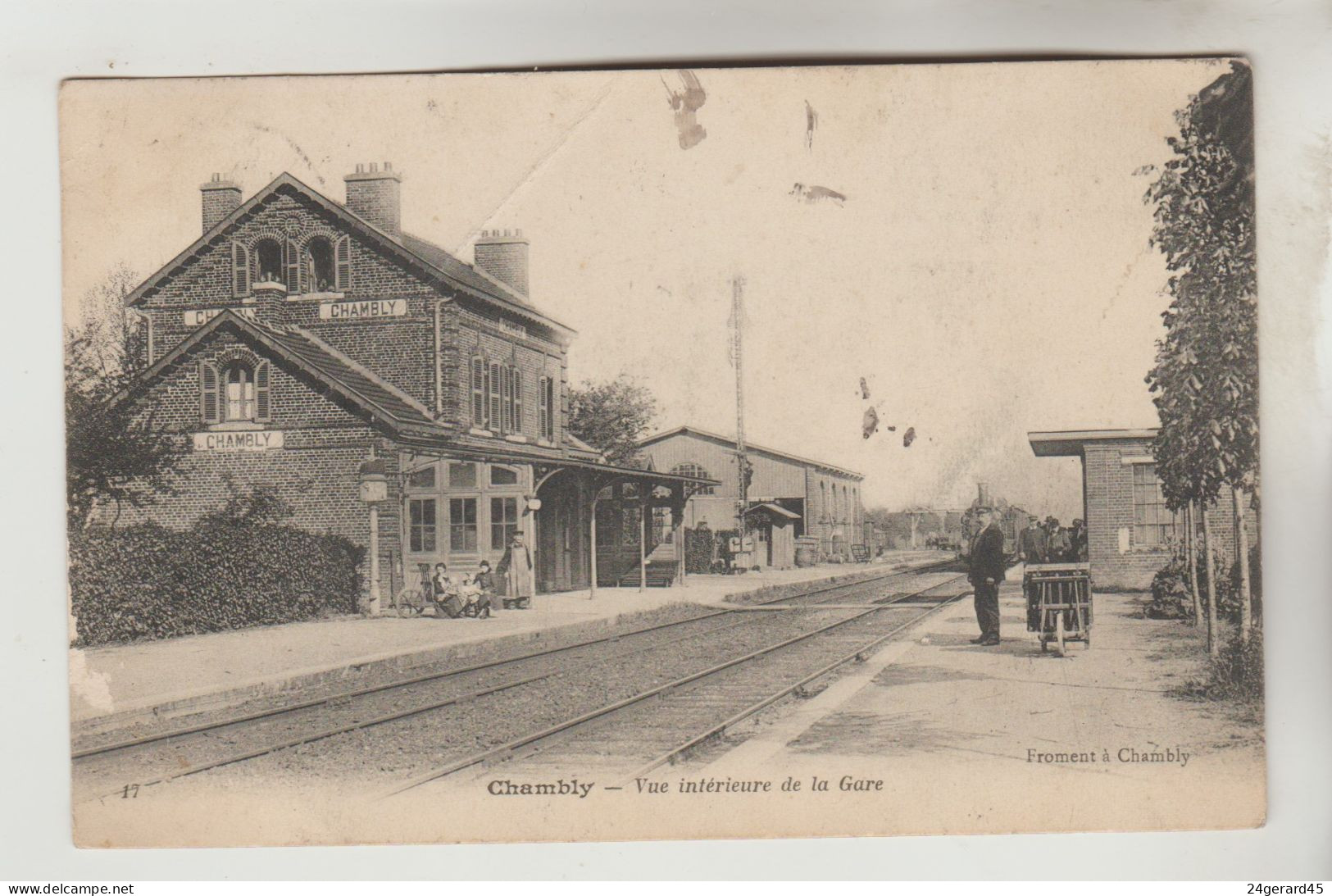 CPA CHAMBLY (Oise) - Vue Intérieure De La Gare - Autres & Non Classés