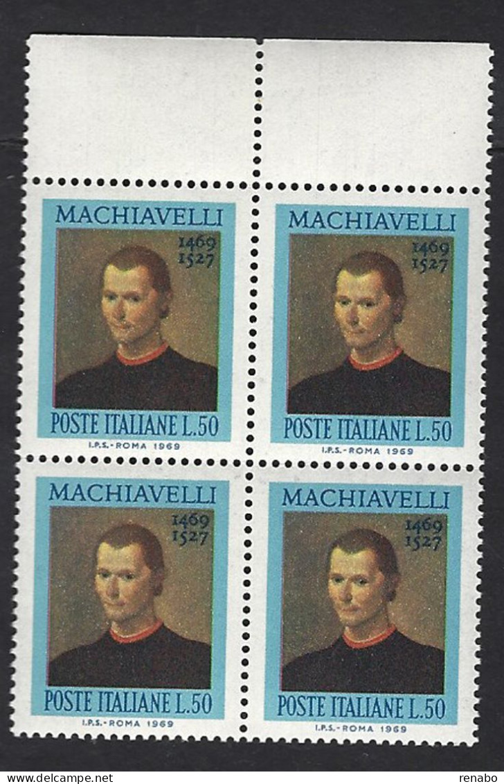 Italia, Italy, Italien 1969; Nicolò Machiavelli (1469-1527), Storico, Filosofo, Politico, Autore De “Il Principe" - Escritores