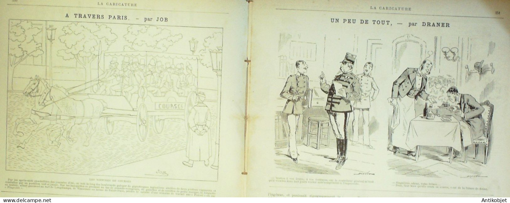 La Caricature 1886 N°344 Personnel De Plage Robida Draner Sorel Trock - Tijdschriften - Voor 1900