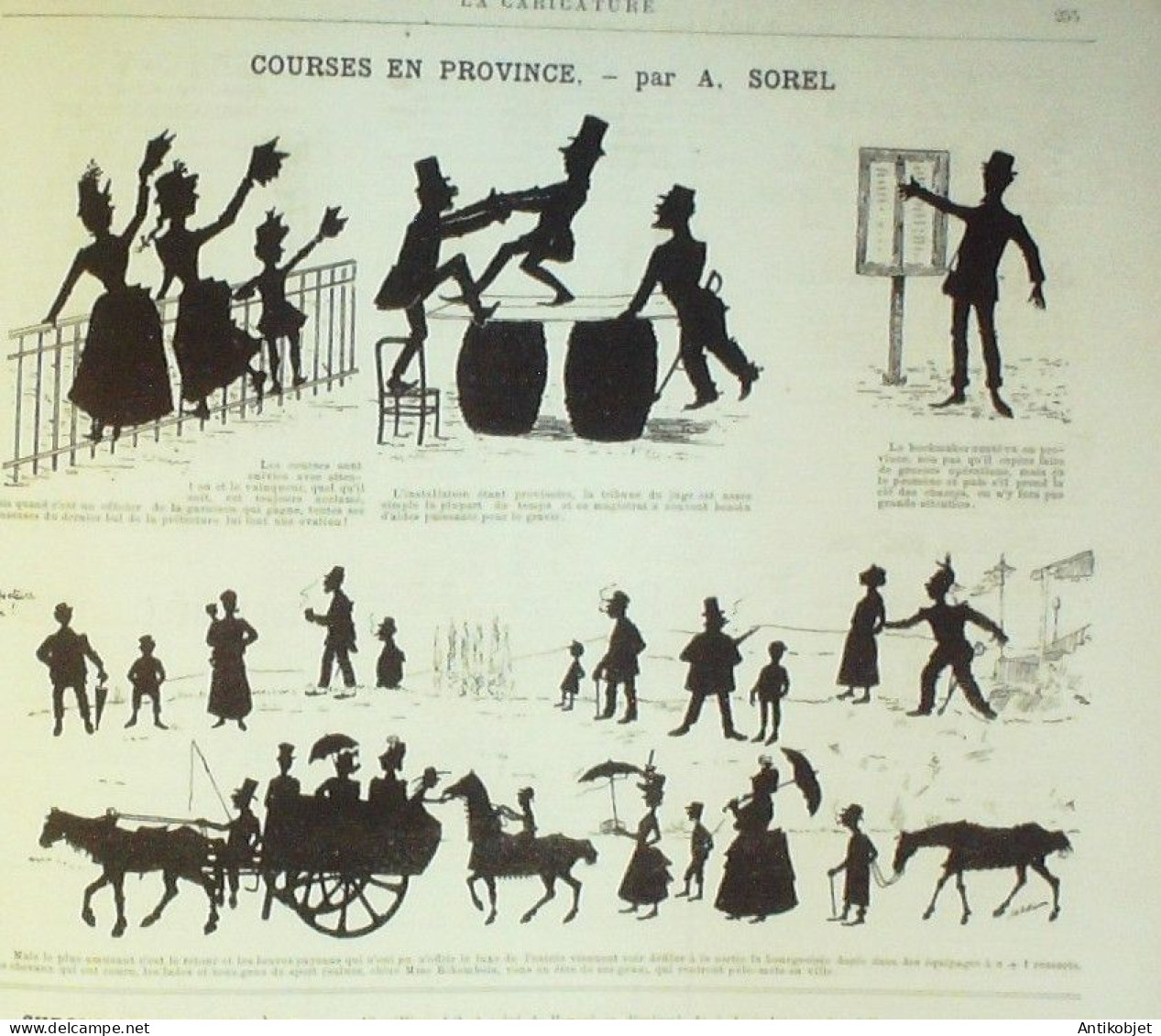 La Caricature 1886 N°344 Personnel De Plage Robida Draner Sorel Trock - Tijdschriften - Voor 1900