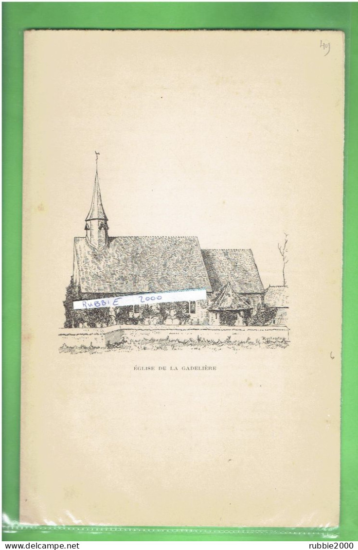 1897 EGLISE DE LA GADELIERE COMMUNE DE RUEIL LA GADELIERE EURE ET LOIR - Centre - Val De Loire