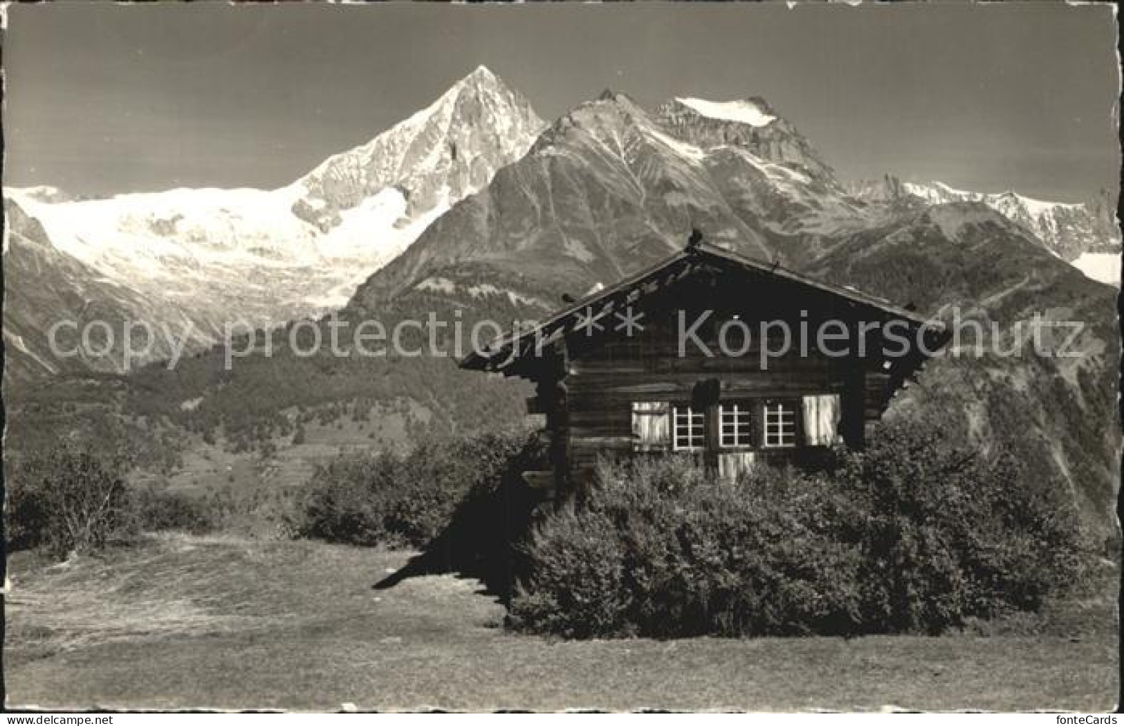 12585062 Zeneggen Berghaeuschen Auf Unterhellelen Bietschhorn Berner Alpen Zeneg - Autres & Non Classés