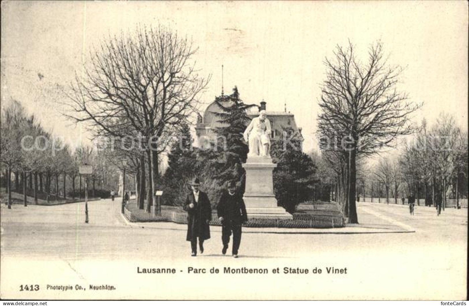 12584563 Lausanne VD Parc De Montbenon Statue De Vinet Monument Lausanne VD - Altri & Non Classificati