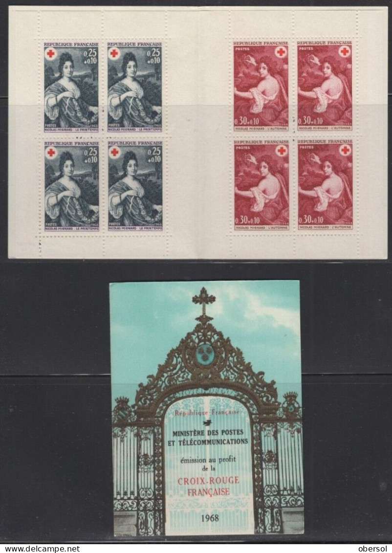 France 1968 Red Cross Complete Booklet MNH - Nuovi