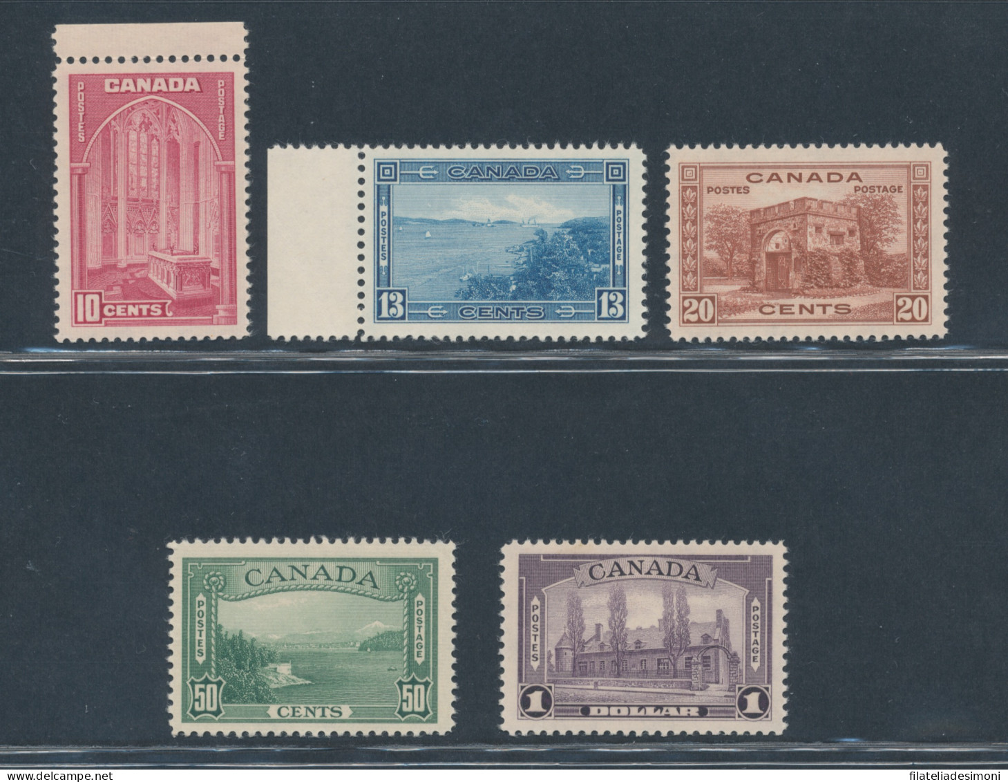 1937-38 Canada, Stanley Gibbons N. 363/67, MNH** - Autres & Non Classés