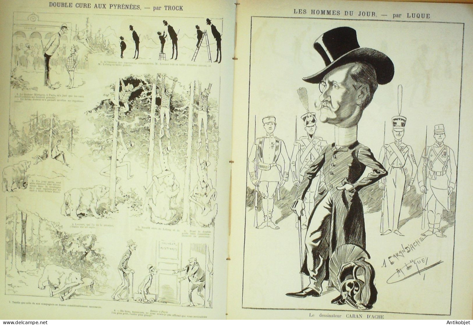La Caricature 1886 N°345 Modes Du Jour Draner Caran D'Ache Par Luque Pyrénées Trock - Revistas - Antes 1900