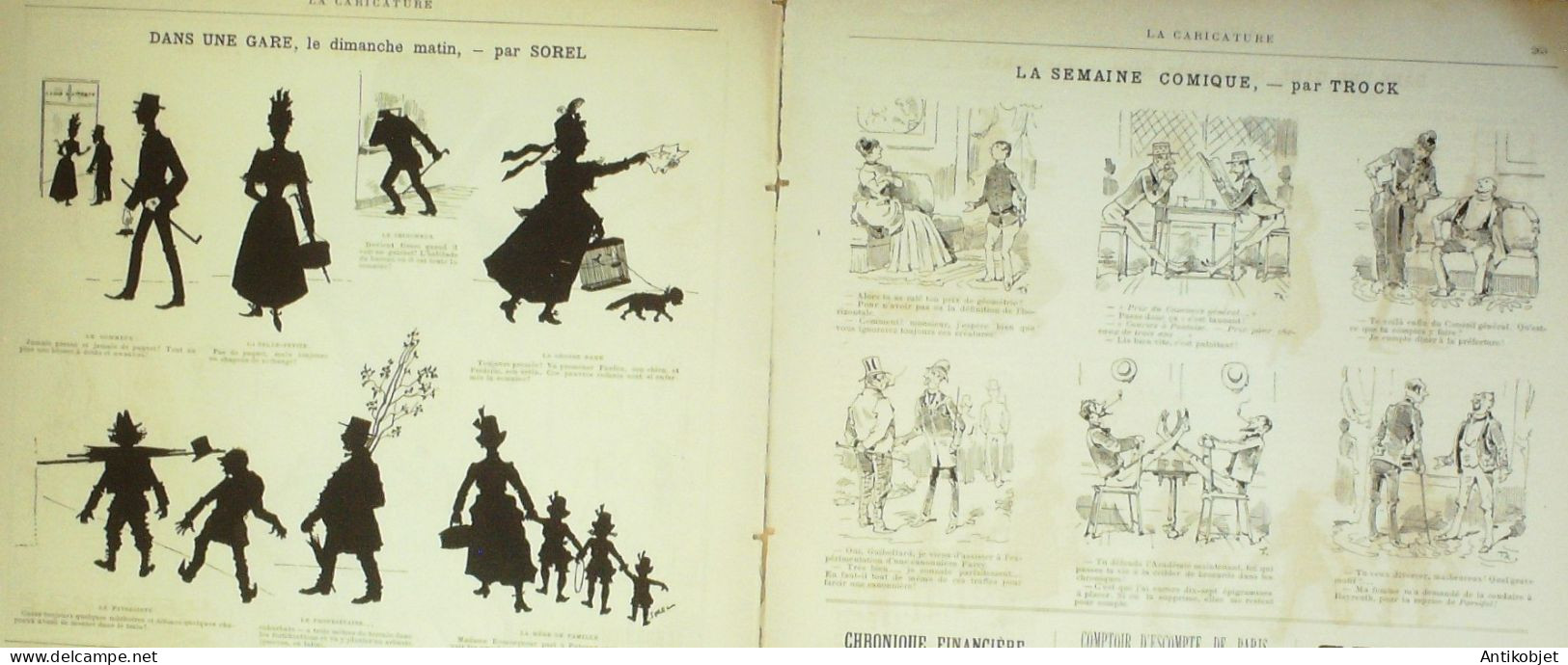 La Caricature 1886 N°345 Modes Du Jour Draner Caran D'Ache Par Luque Pyrénées Trock - Magazines - Before 1900