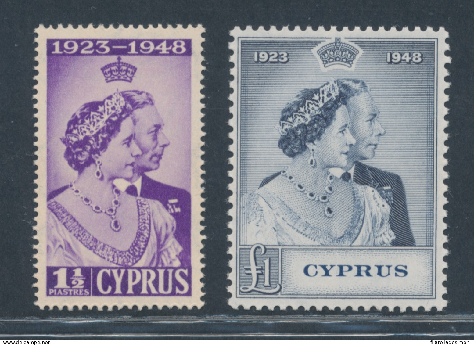 1948 Cipro, Stanley Gibbons N. 166/67, MNH** - Andere & Zonder Classificatie