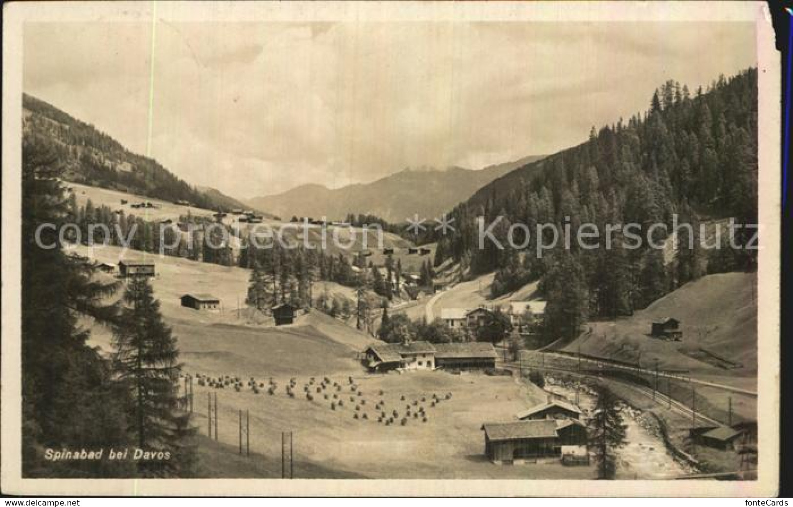 12584111 Spinabad Davos Panorama Spinabad Davos - Andere & Zonder Classificatie