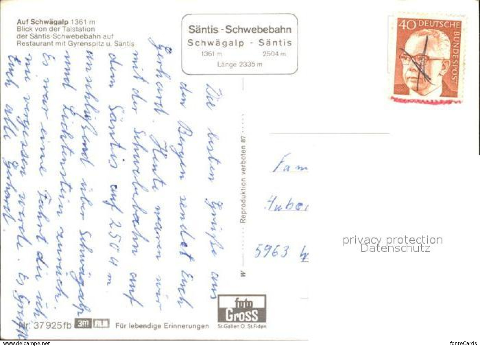 12583913 Schwaegalp AR Seilbahn Schwaegalp - Other & Unclassified