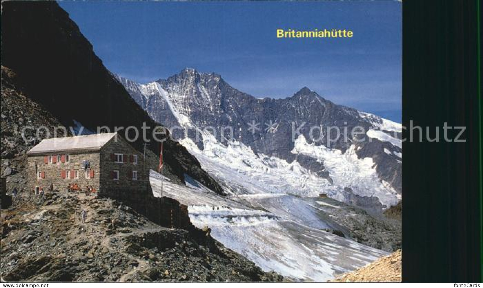 12583801 Saastal Britanniahuette Dom Lenzspitze Saastal - Altri & Non Classificati