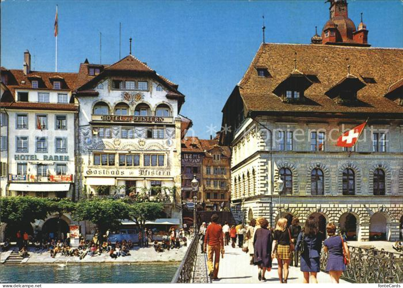 12582964 Luzern LU Rathaus Mit Durchgang Zum Kornmarkt Luzern - Andere & Zonder Classificatie