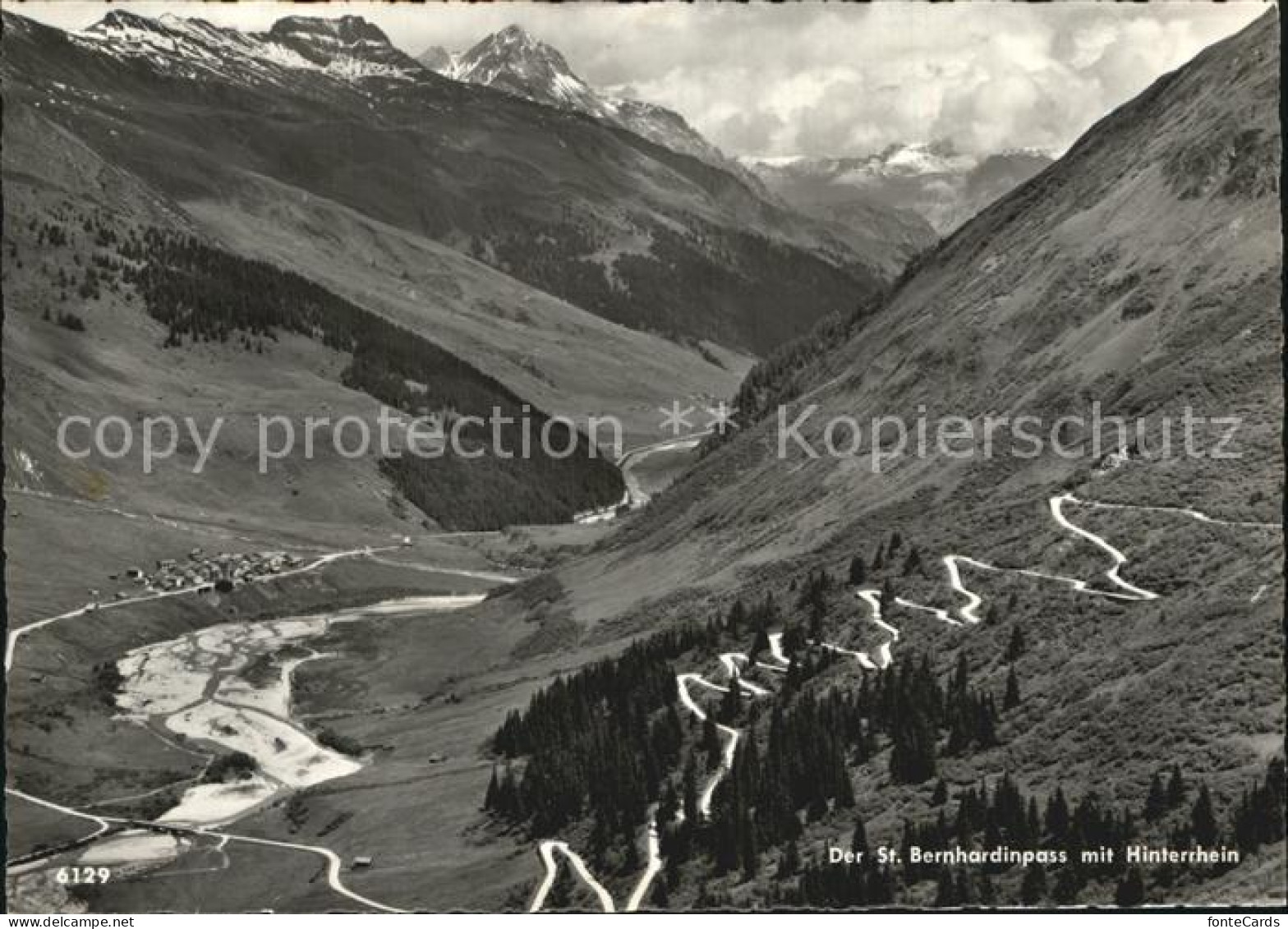 12582371 Hinterrhein Panorama Mit St Berhardpass Hinterrhein - Altri & Non Classificati