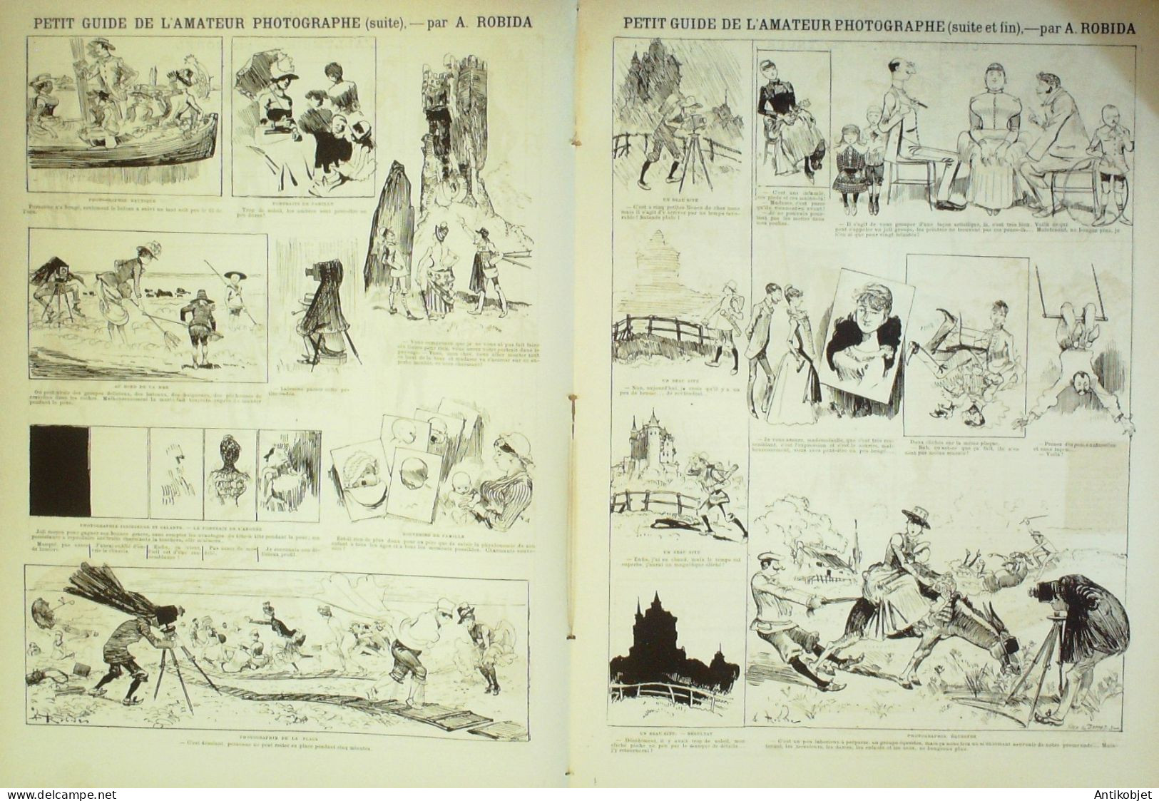 La Caricature 1886 N°346 Amateur Photographe Robida Allumoir Sorel Loys Trock - Zeitschriften - Vor 1900