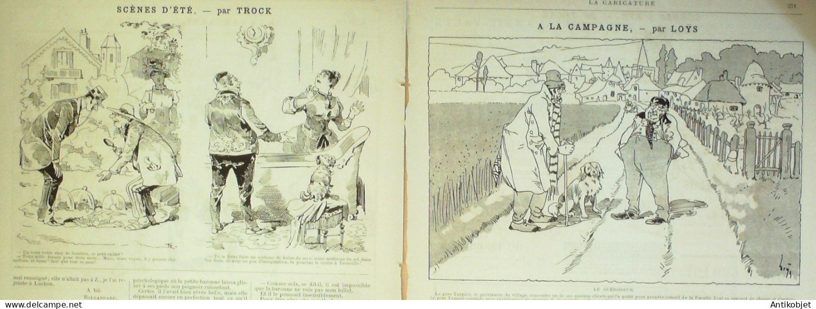 La Caricature 1886 N°346 Amateur Photographe Robida Allumoir Sorel Loys Trock - Revistas - Antes 1900