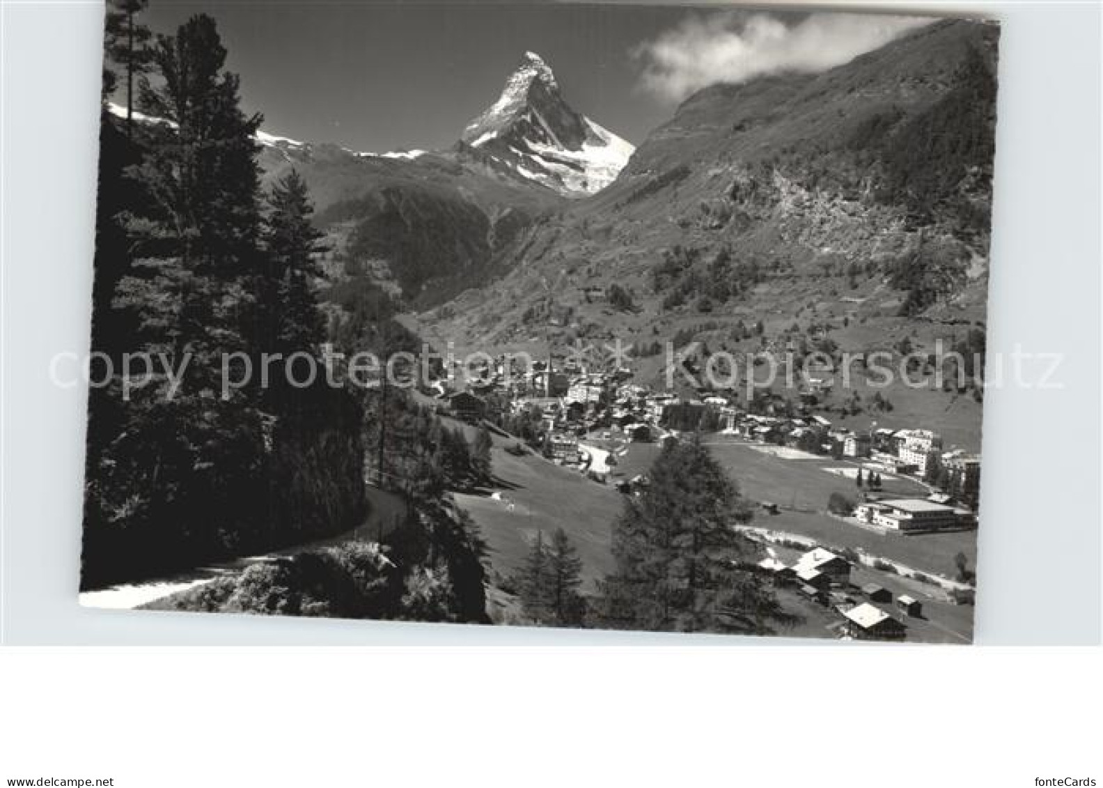 12582153 Zermatt VS Panorama Blick Zum Matterhorn Walliser Alpen Zermatt - Altri & Non Classificati