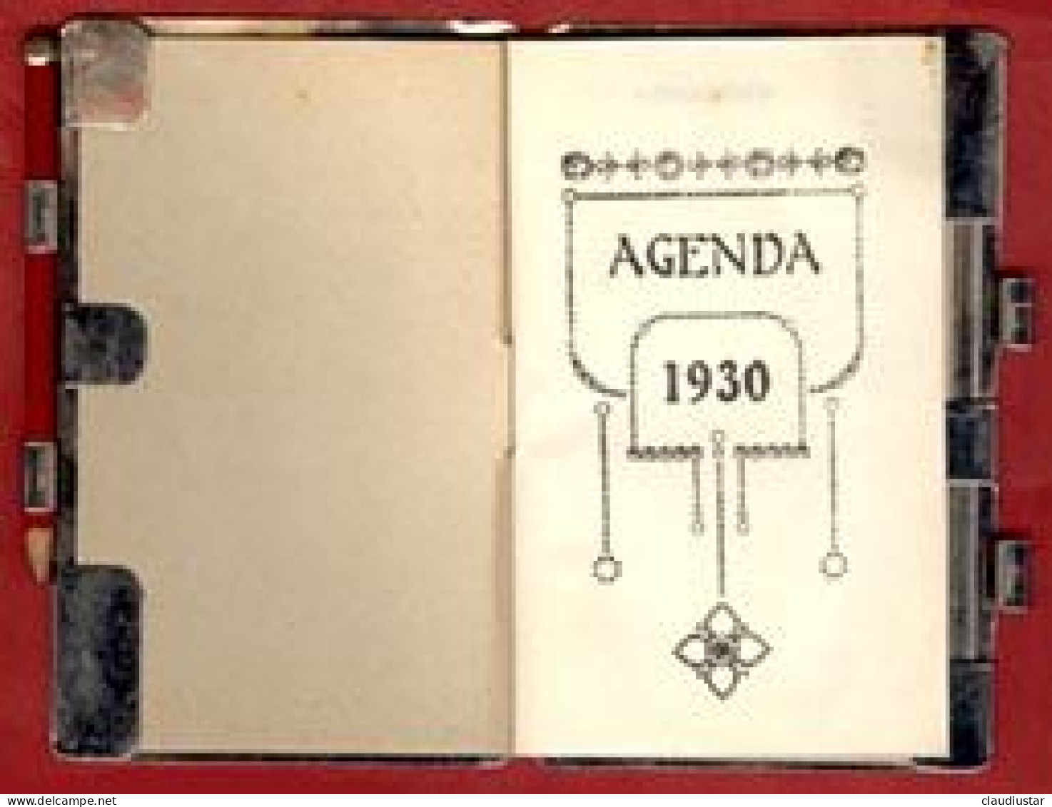 ** AGENDA  1930  +  BLOC - NOTES ** - Blanco Agenda