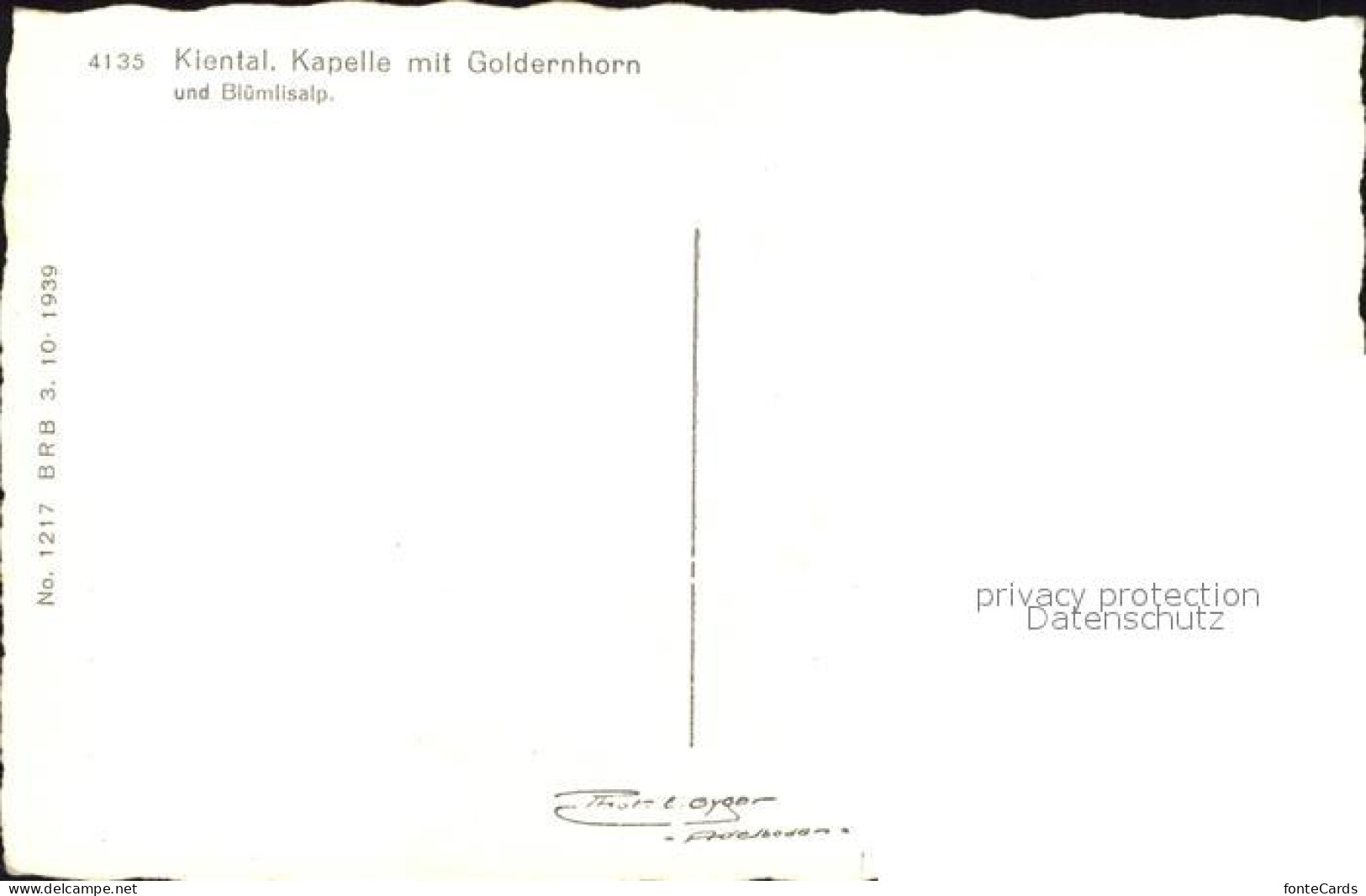 12581722 Kiental Goldernhorn Kapelle Bluemlisalp Kiental - Altri & Non Classificati
