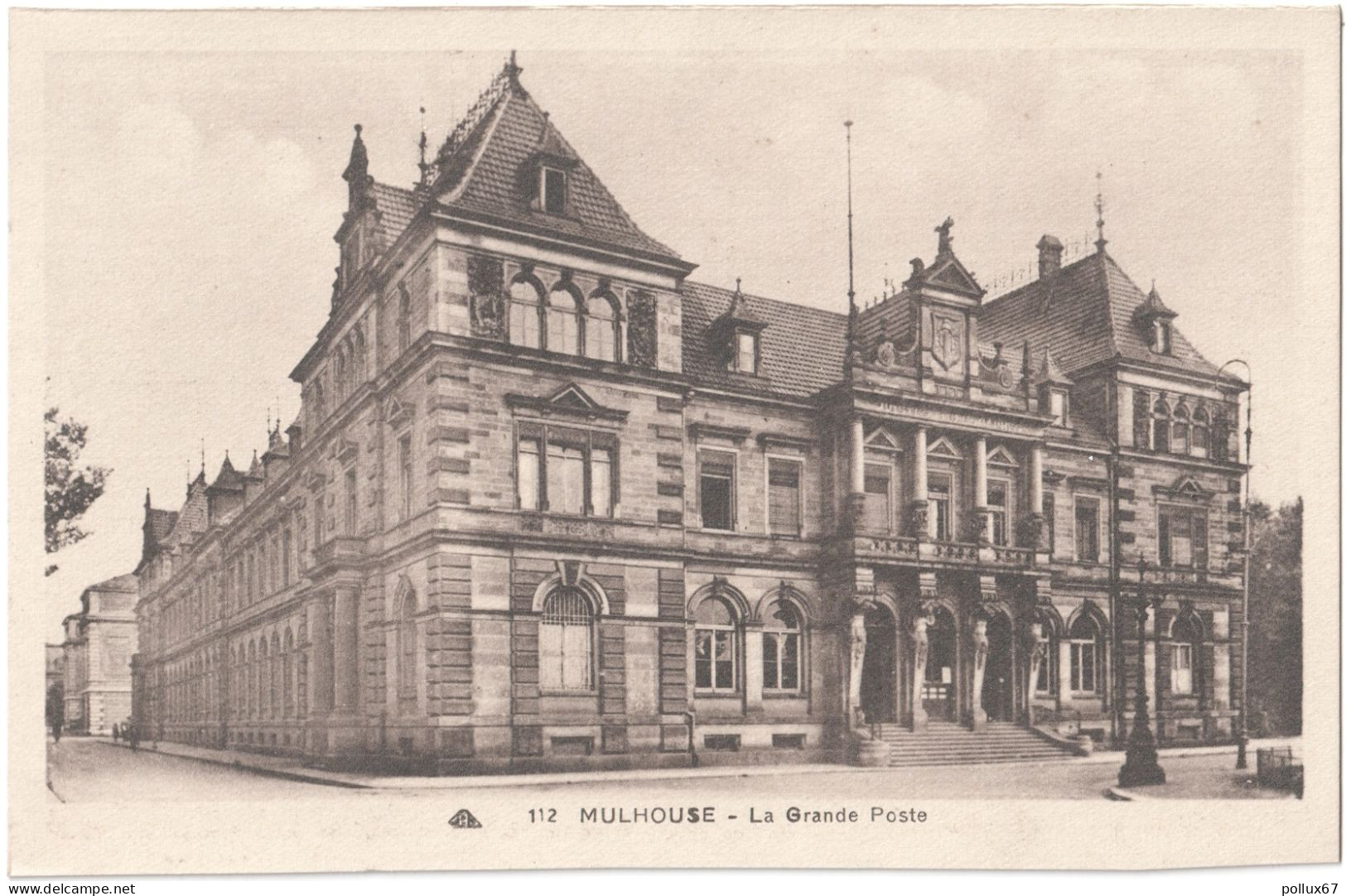 CPA DE MULHOUSE  (HAUT-RHIN)  LA GRANDE POSTE - Mulhouse