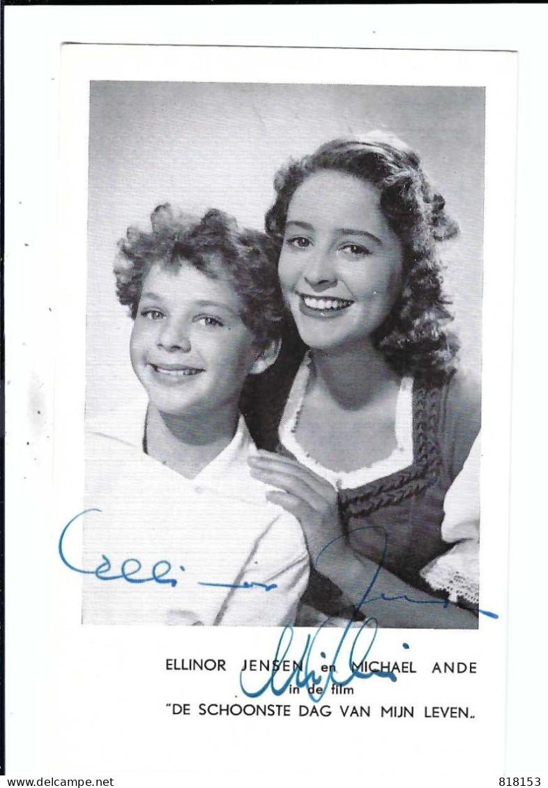 ELLINOR JENSEN En MICHAEL ANDE (gesigneerd) - Actors