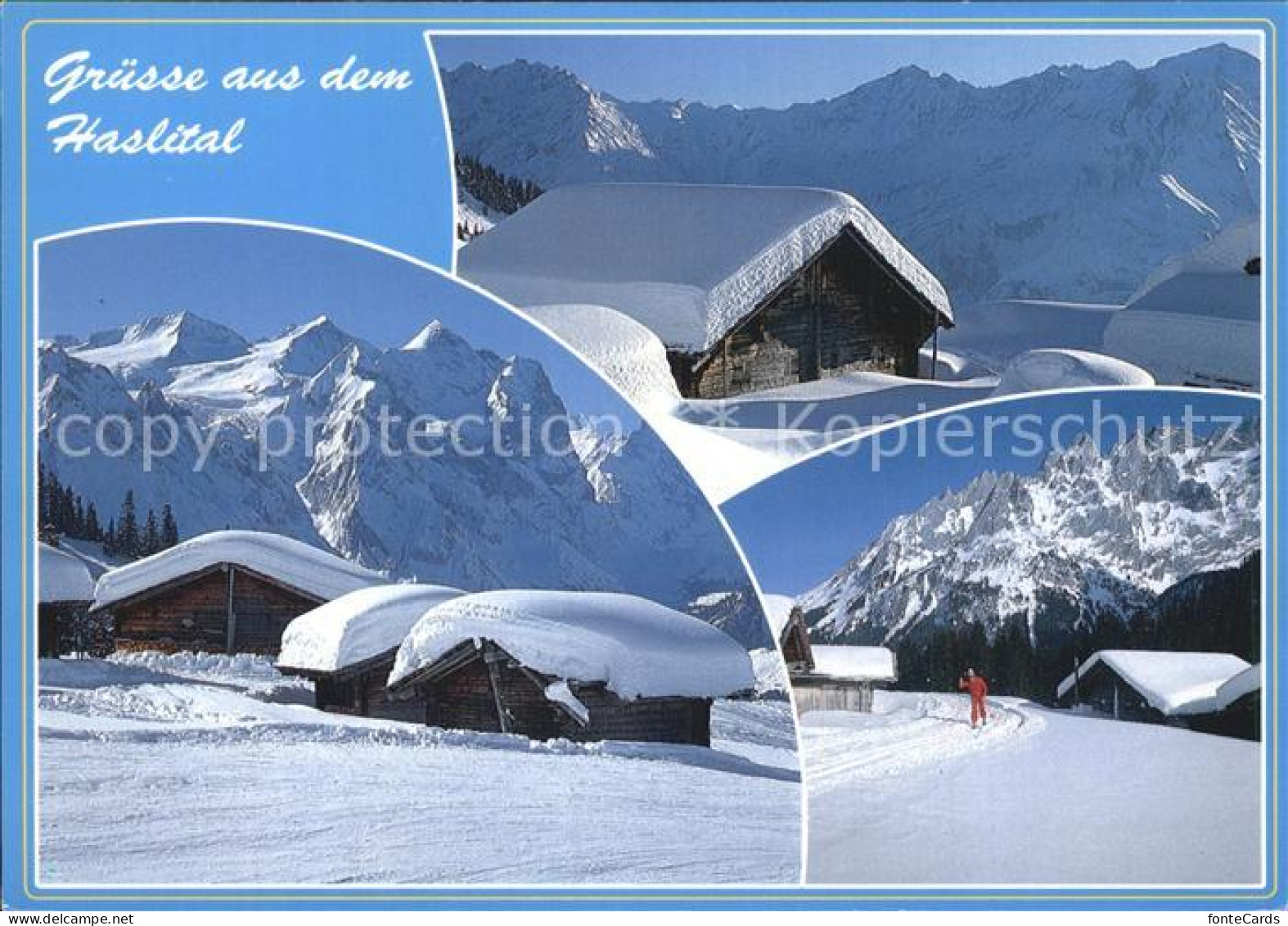 12581563 Hasliberg Schneebedeckte Huetten Meiringen - Other & Unclassified