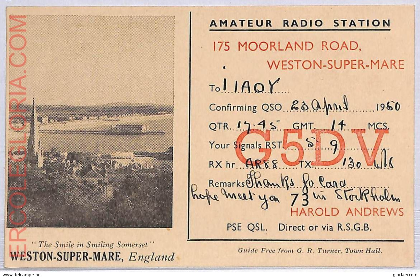 Ad9175 - GREAT BRITAIN - RADIO FREQUENCY CARD - 1950 - Radio