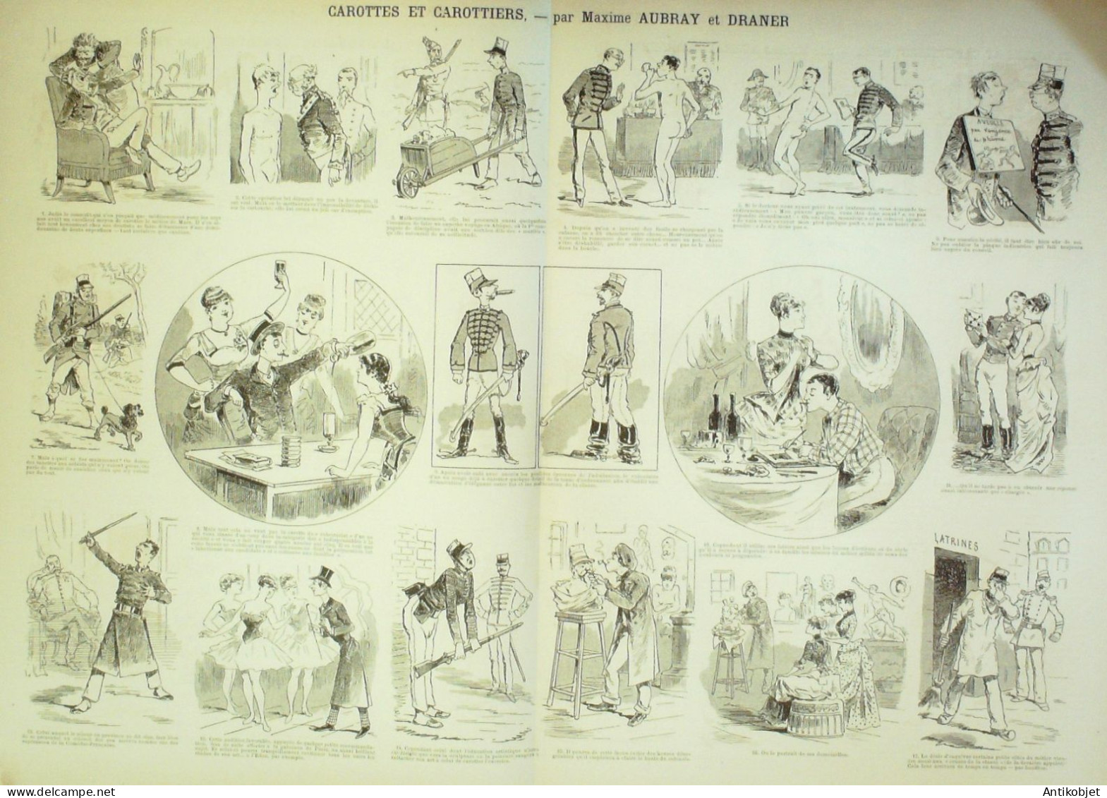 La Caricature 1886 N°347 Carottes & Carottiers Aubray Draner Trock - Zeitschriften - Vor 1900