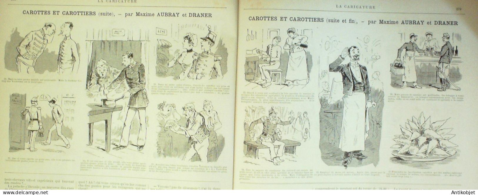 La Caricature 1886 N°347 Carottes & Carottiers Aubray Draner Trock - Revues Anciennes - Avant 1900