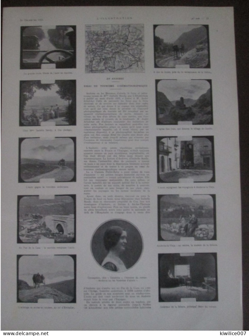 1924  ANDORRE Essai De Tourisme Cinematographique - Zonder Classificatie