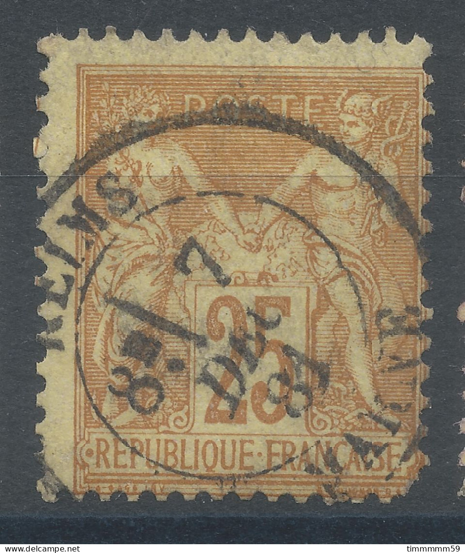 Lot N°82894   N°92, Oblitéré Cachet à Date De REIMS "MARNE" - 1876-1898 Sage (Tipo II)