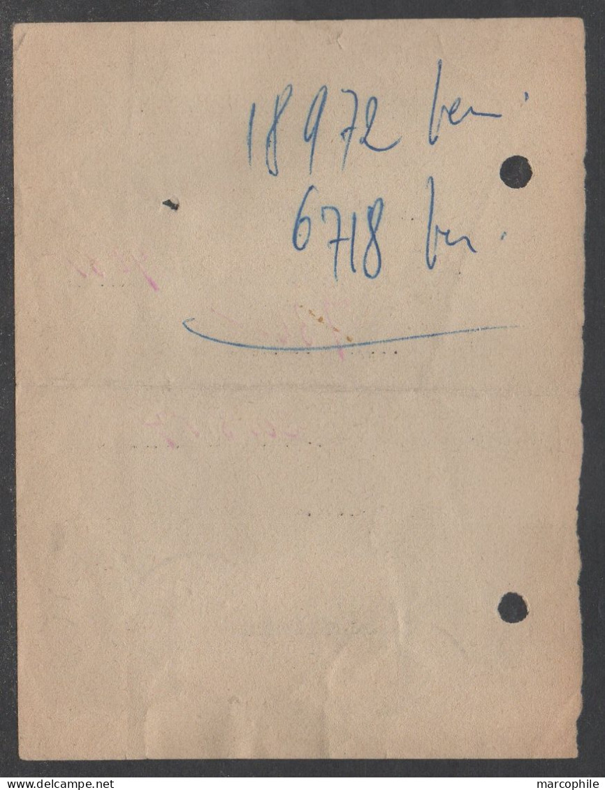 FRANCE - NATATION - STRASBOURG / 1954 # 960 SEUL SUR NOTIFICATION A DATE PRECISE DES CCP / COTE 50.00 €  (ref 8312) - Brieven En Documenten