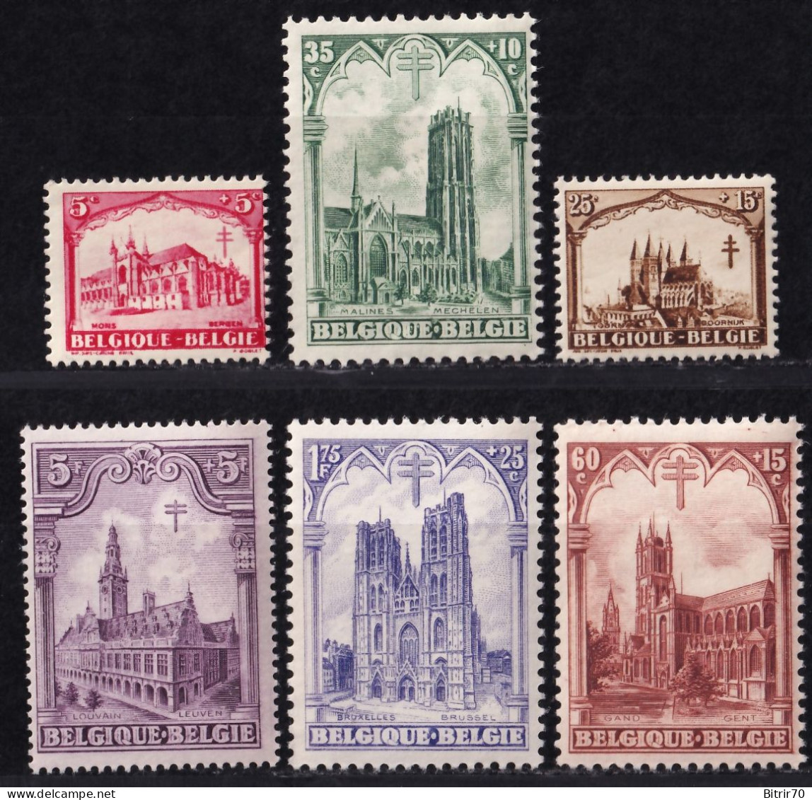 Belgica, 1928  Y&T. 267 / 272,  MNH. - Ungebraucht