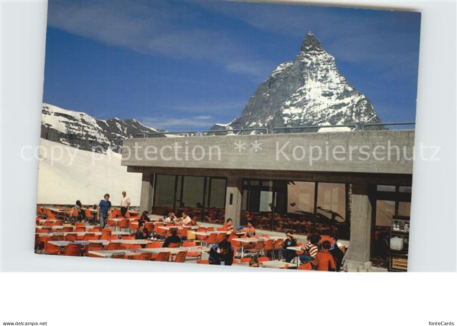 12581258 Zermatt VS Bergrestaurant Trockener Steg Matterhorn Walliser Alpen Zerm - Altri & Non Classificati