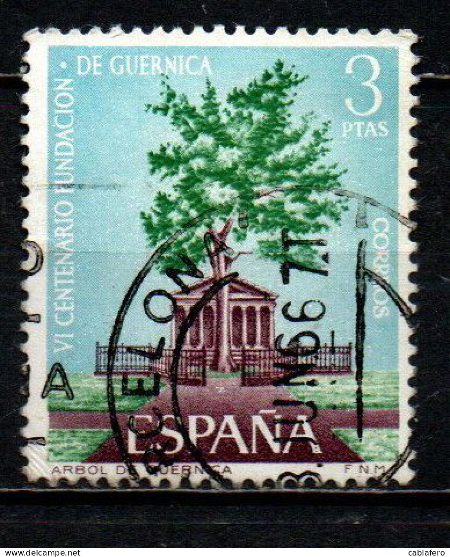 SPAGNA - 1966 - QUERCIA DI GUERNICA - 6° CENTENARIO DELLA FONDAZIONE DI GUERNICA - USED - Gebraucht